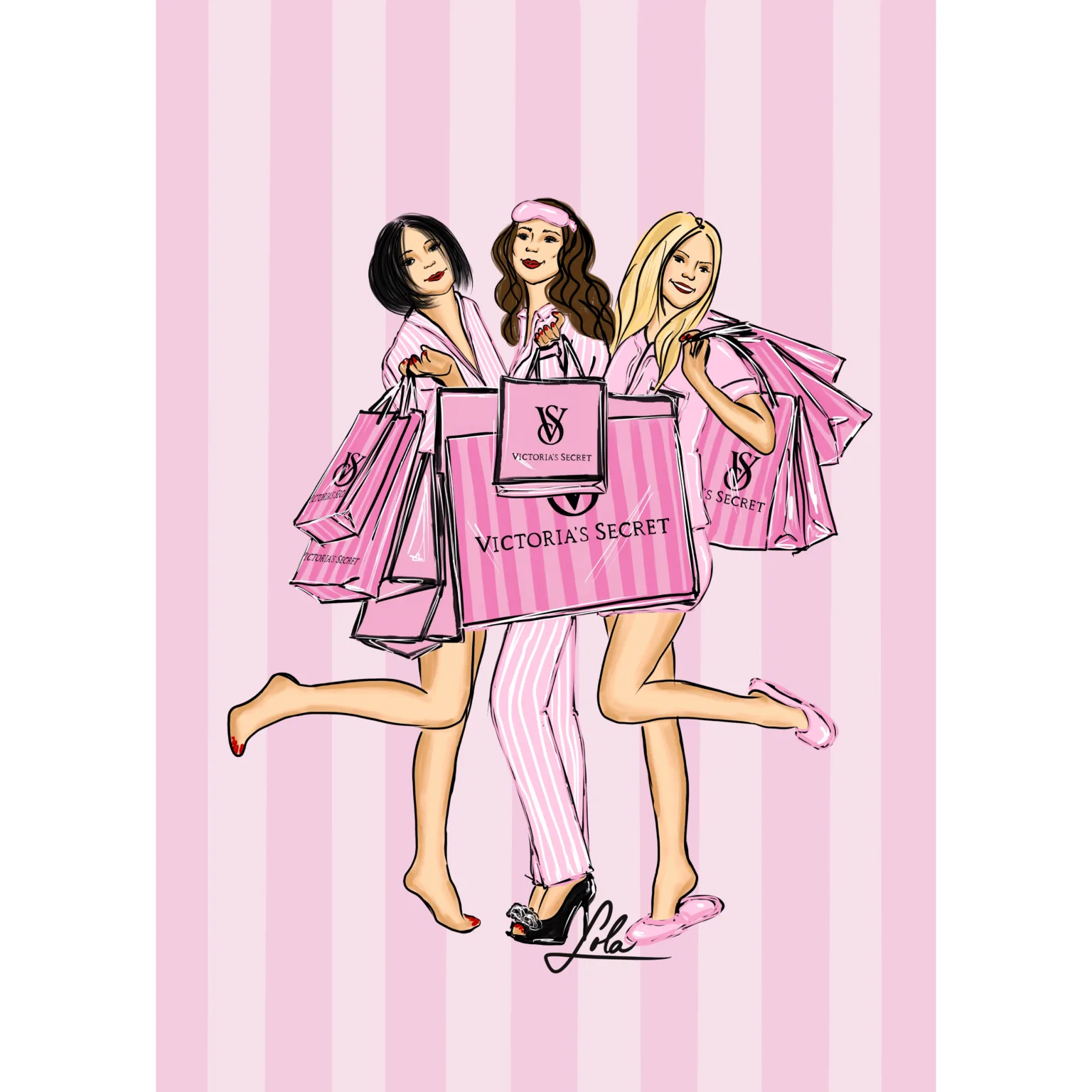 Victoria´s Secret art of lola fashion ilustracia