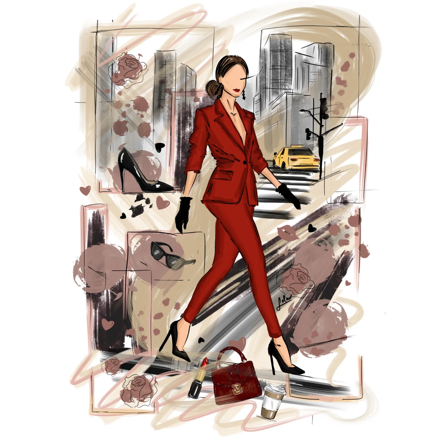 art of lola fashion ilustration